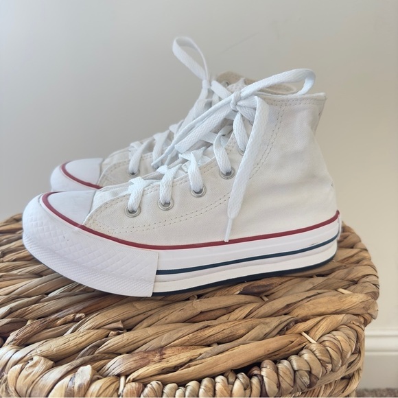 Converse Chuck Taylor All Star Hi Lift Sneaker - Little Kid - White Size 1 - Picture 5 of 12